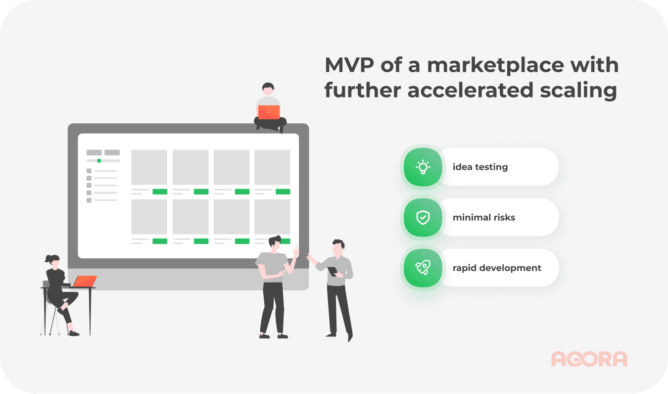 MVP of a marketplace with further accelerated scaling  