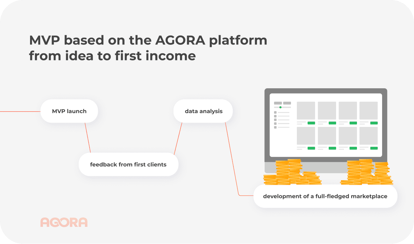 MVP based on the AGORA platform from idea to first income 
