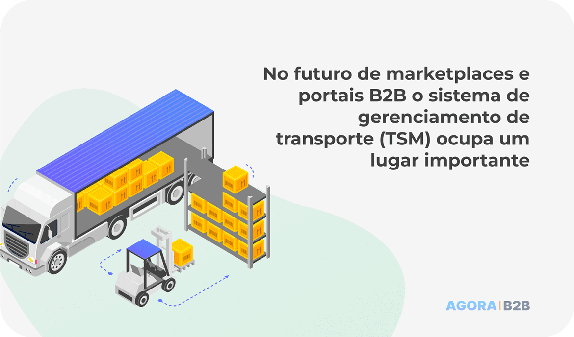 No futuro de marketplaces e portais B2B o sistema de gerenciamento de transporte (TSM) ocupa um lugar importante